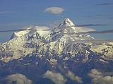 Tibet Kailash 12 Flying From Kathmandu 04 Himal Chuli As we flew west from Kathmandu, Himal Chuli (7893m) came into view. It was first climbed in 1960 by a Japanese group. On the left with its 7540m peak in the clouds is Himal Chuli West Peak.